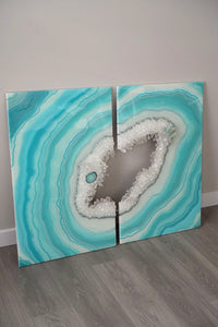 AEQUOREAL - 30 x 38 Diptych