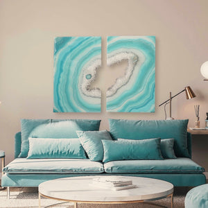 AEQUOREAL - 30 x 38 Diptych