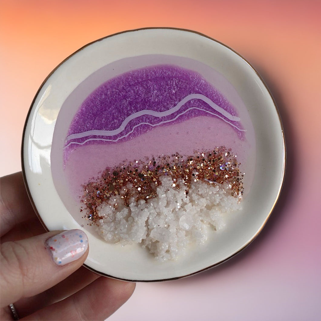 Royal Orchid Ring Dish